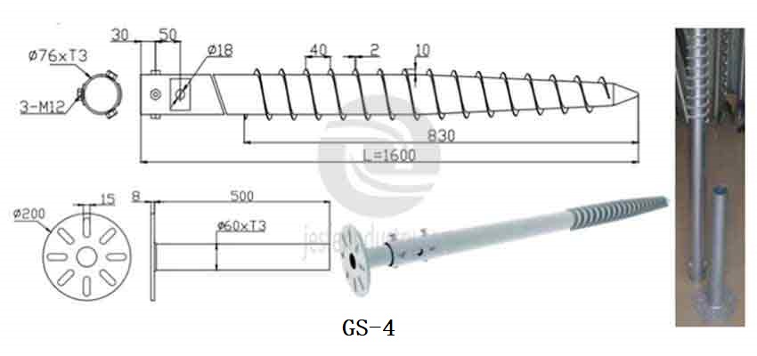 ground screws for solar mounting