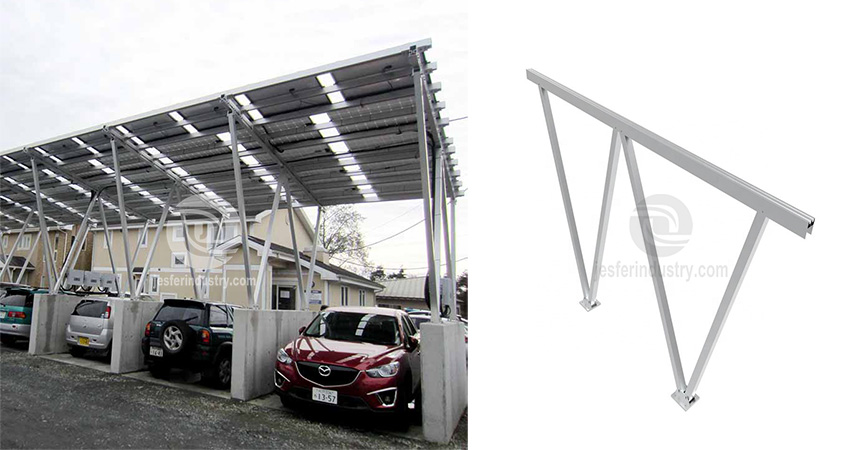 garage carport solar panel mounting structure drawing