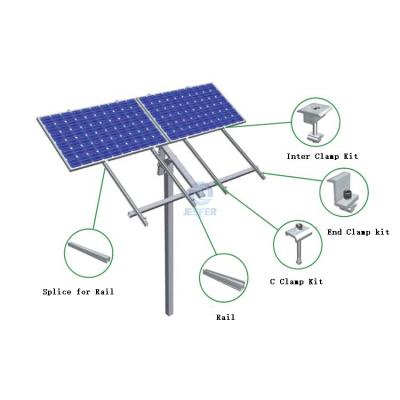 Solar Panels Array Single Pole Ground Mount Bracket