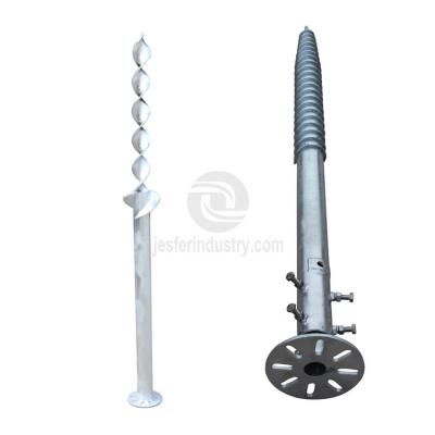 Ground Earth Screw Anchor Spiral Pile For Sale